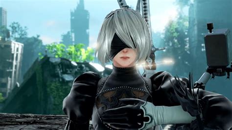 2b skrev|2B treats her human guest (4k no watermark) .